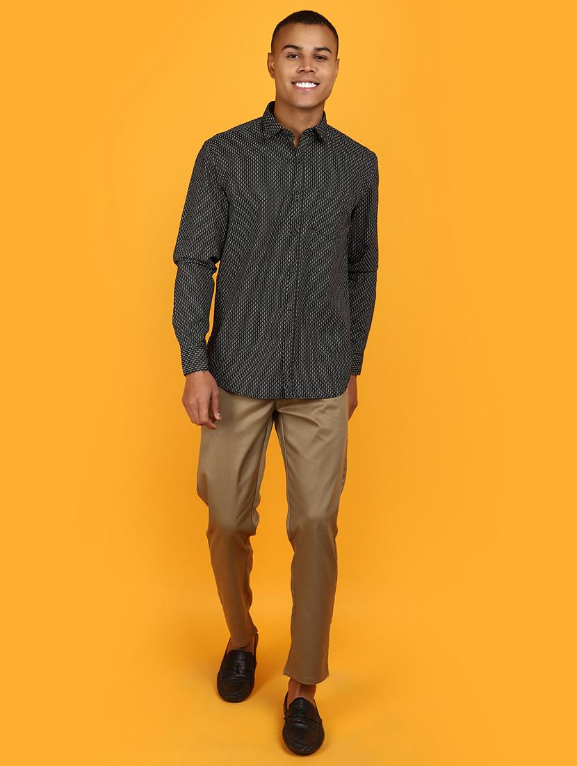 black printed cotton casual shirt - 20951280 - Standard Image - 4