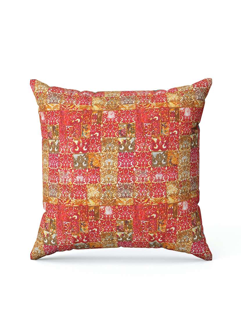 texstylers fancy stylish 16 x 16 inches jaipuri set of 5 pcs sofa cushion covers - 20951805 -  Standard Image - 1