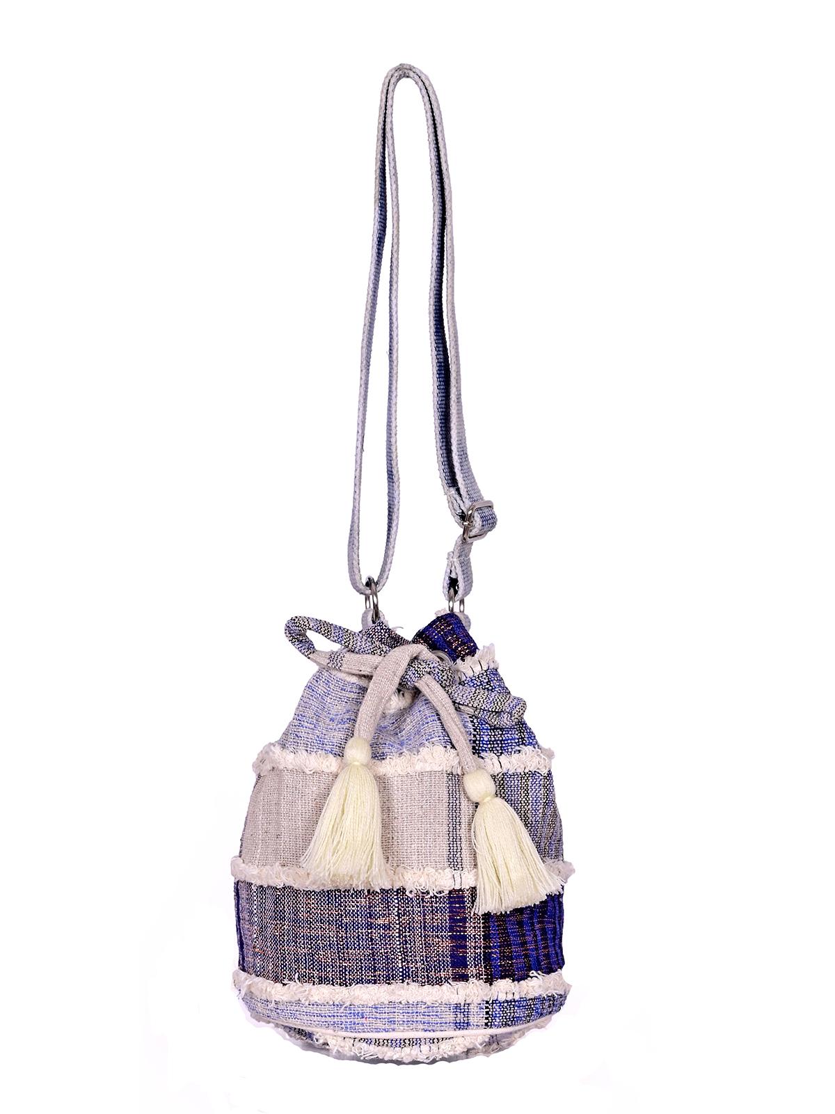 boho girl mood indigo bucket bag | indigo drawstring sling bag for women - 20952020 - Zoom Image - 0