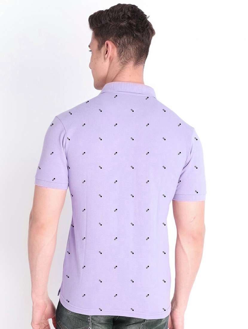 men polo neck printed t-shirt - 20952028 -  Standard Image - 1