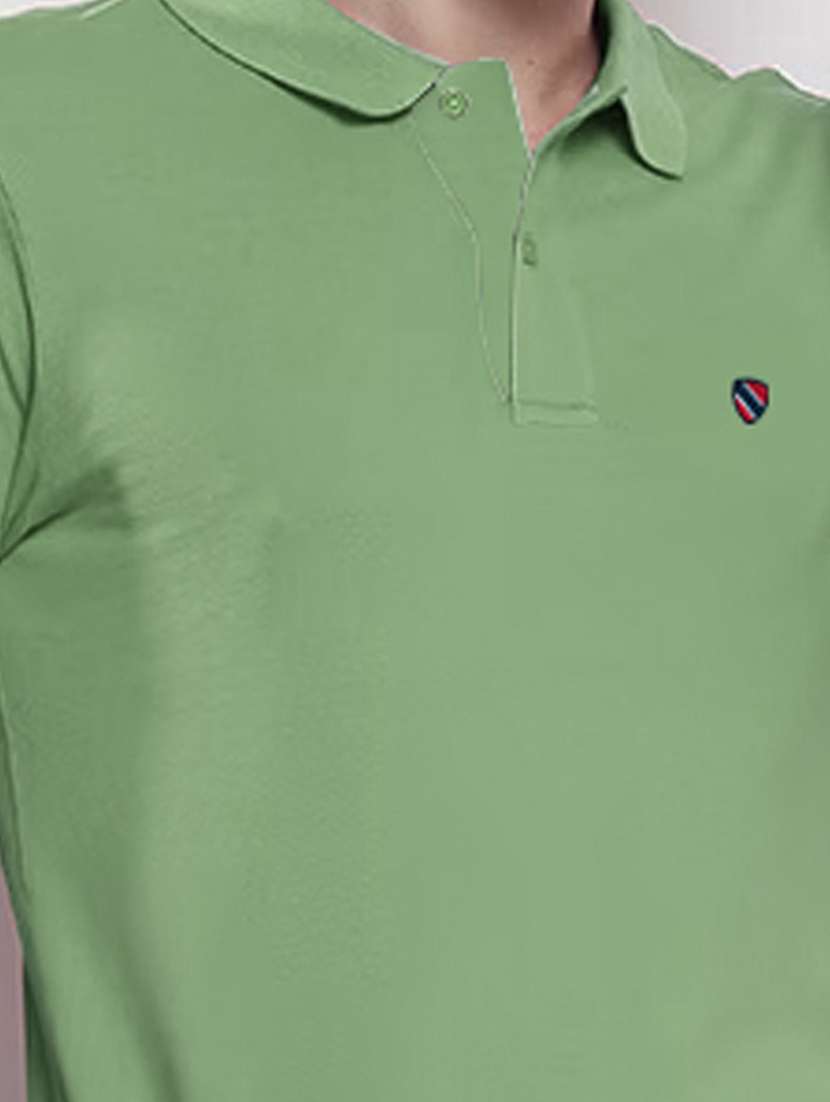 neo mint cotton blend plain tshirt - 20952048 -  Standard Image - 4