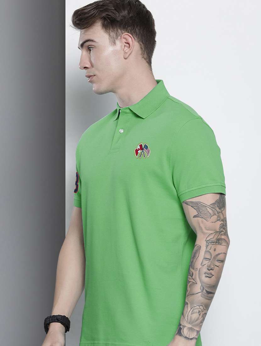 neo mint cotton blend plain tshirt - 20952064 -  Standard Image - 1