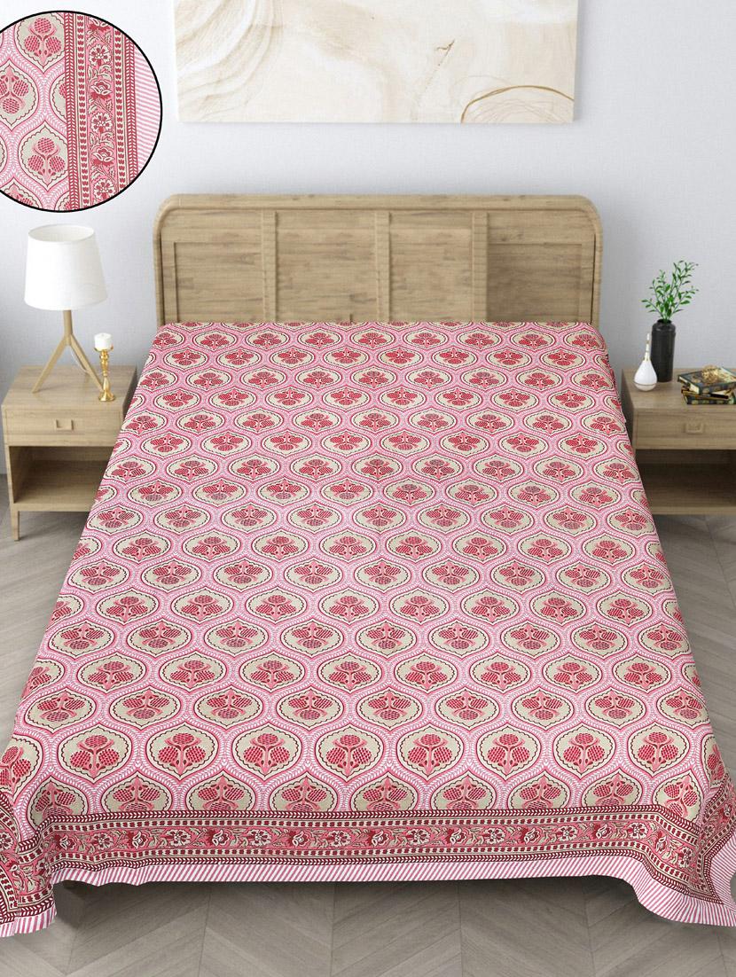 texstylers pure cotton printed jaipuri 60 x 90 inches single bedsheet - 20956526 - Standard Image - 1