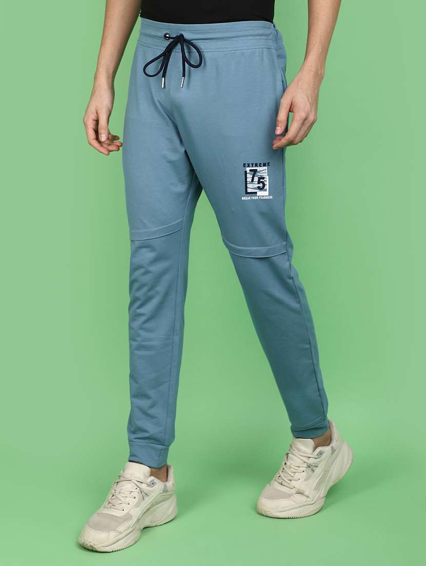 men placement printed regular track pant - 20957393 -  Standard Image - 1