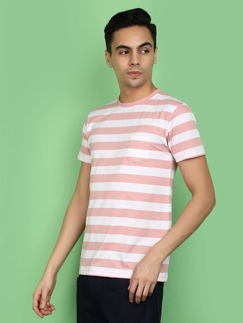 men striped short sleeves t-shirt - 20957404 -  Standard Image - 1