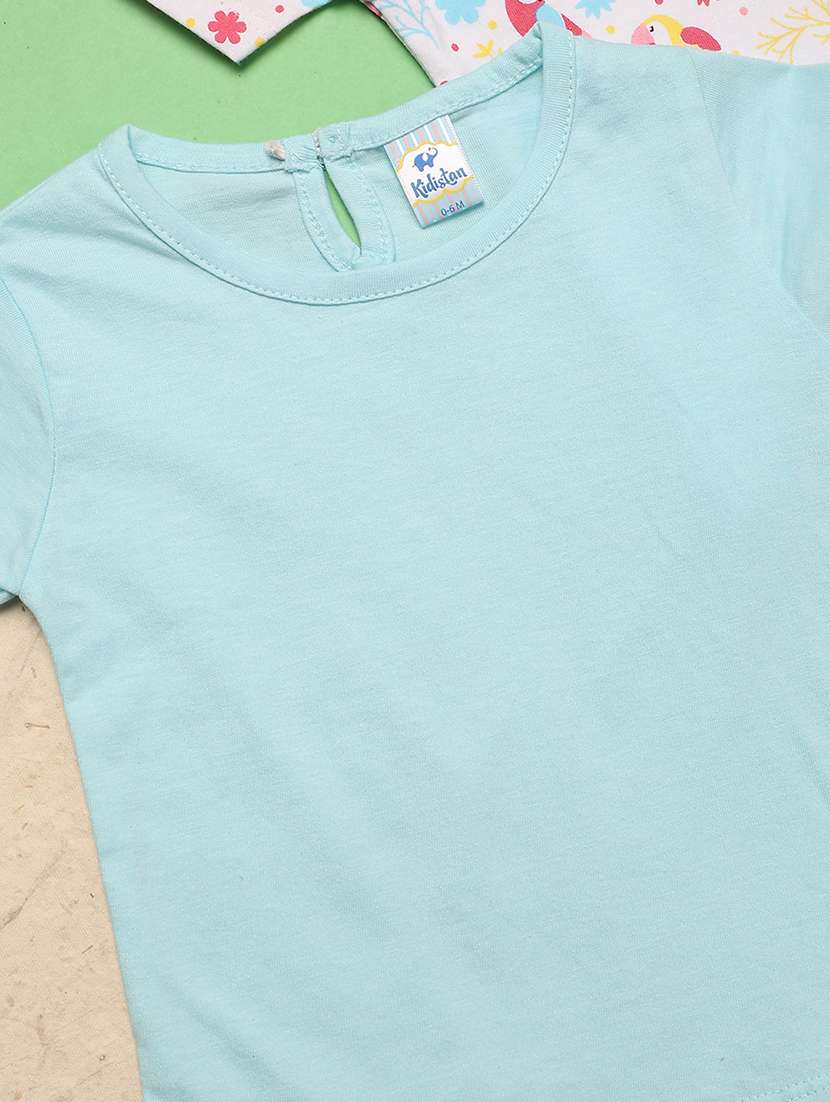 kids pack of 3 cotton t-shirt - 20957435 -  Standard Image - 4