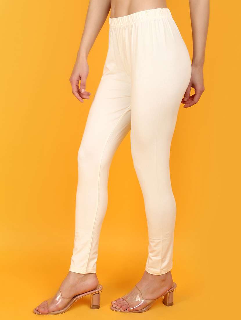 women solid full length legging - 20957452 -  Standard Image - 1
