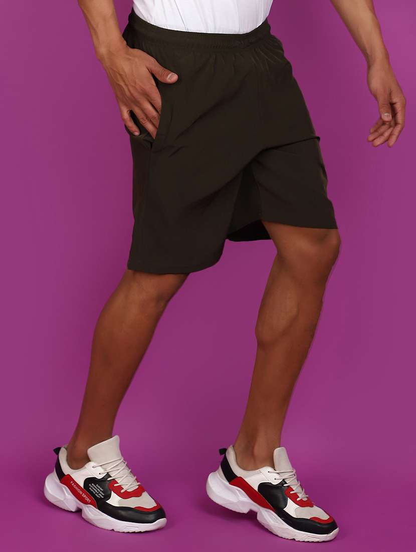 men cotton solids shorts - 20957460 -  Standard Image - 1