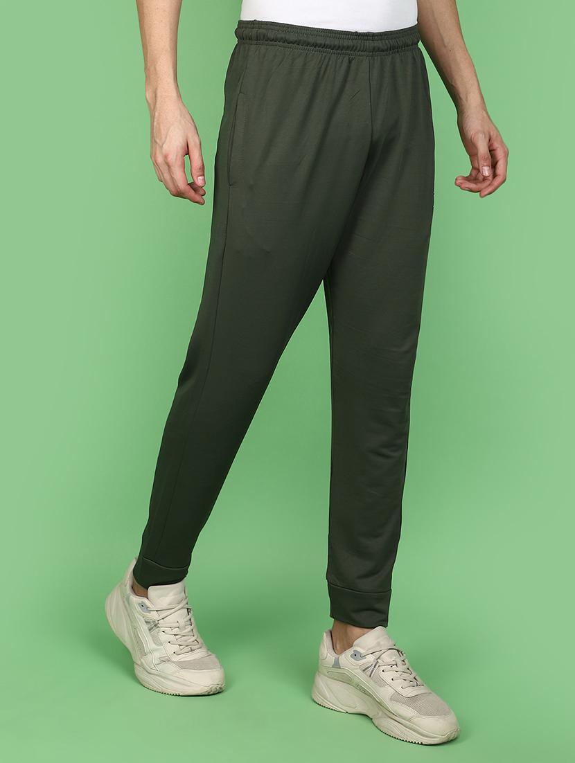 men solid olive green jogger - 20957479 - Standard Image - 1