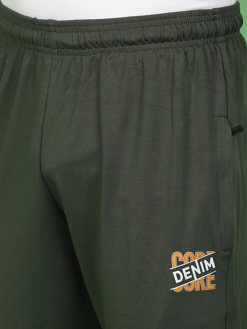 men solid olive green jogger - 20957479 - Standard Image - 4