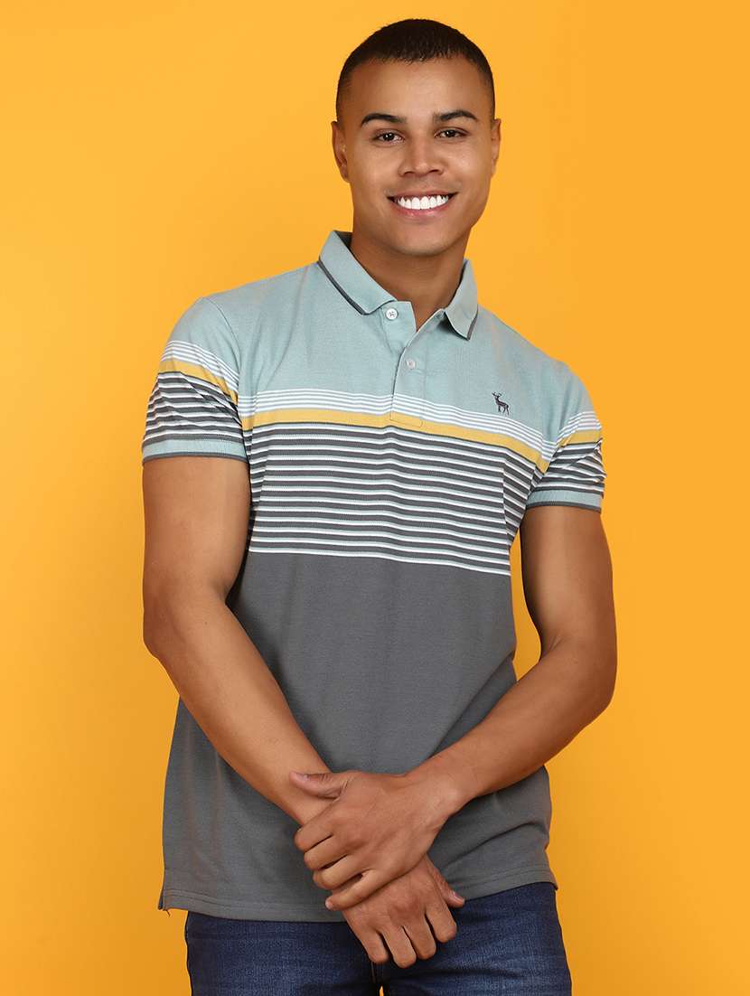 men green regulal fit short sleeves polo t-shirt - 20957489 -  Standard Image - 1