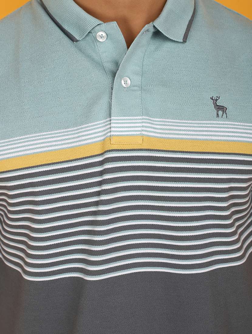 men green regulal fit short sleeves polo t-shirt - 20957489 -  Standard Image - 4