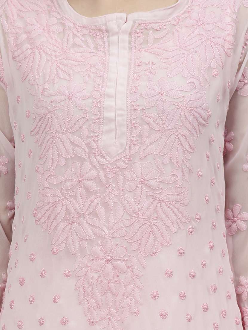 women three quarter sleeve straight kurta - 20957568 -  Standard Image - 6