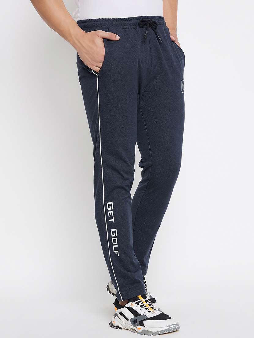 men placement print full length track pant - 20957933 -  Standard Image - 1