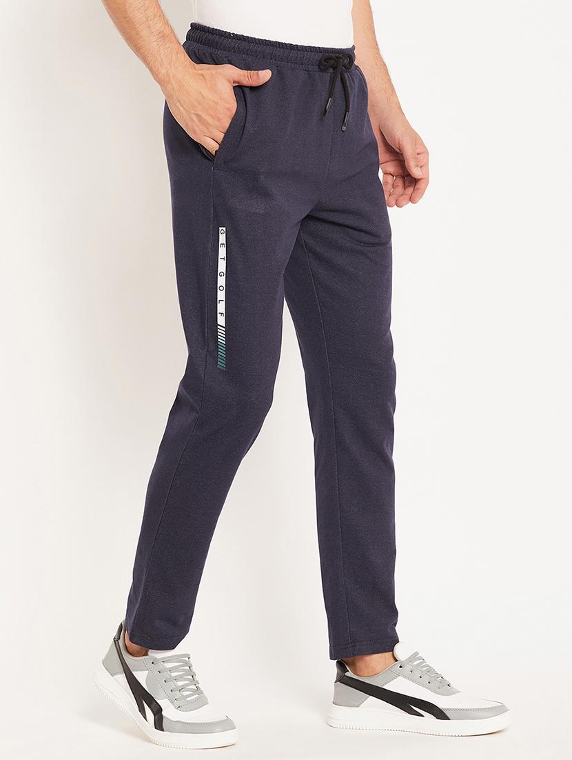 men solid full length track pant - 20957935 - Standard Image - 1