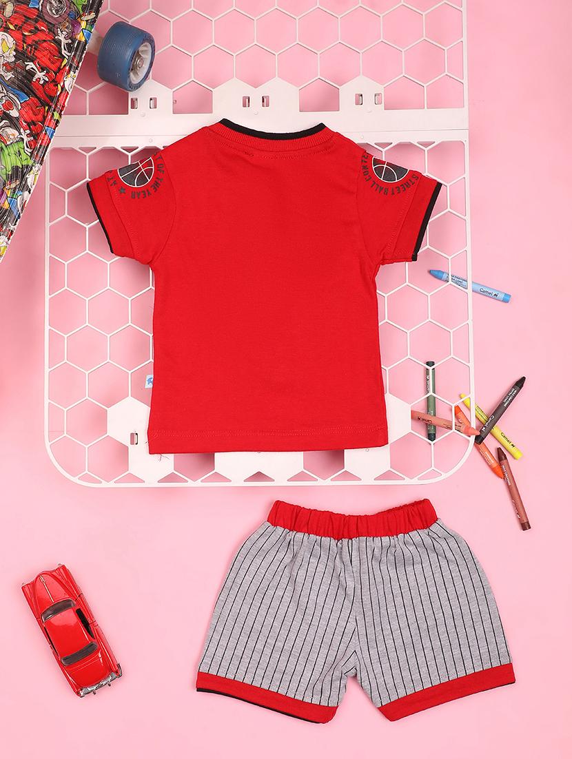 kids cotton shorts twin set - 20958729 - Standard Image - 1