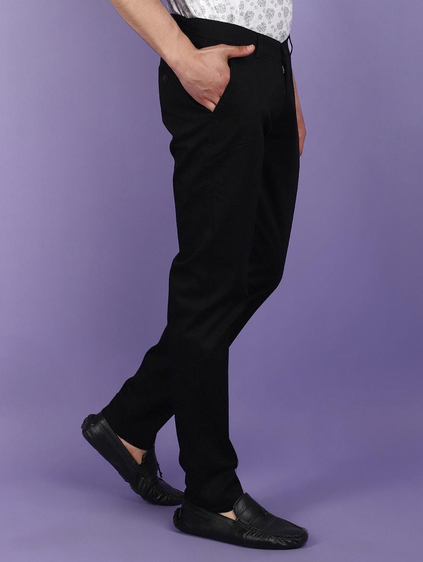 men solid full length chinos  - 20958763 -  Standard Image - 1