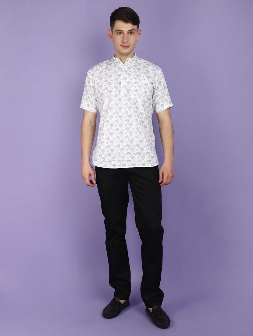 men solid full length chinos - 20958763 - Standard Image - 4
