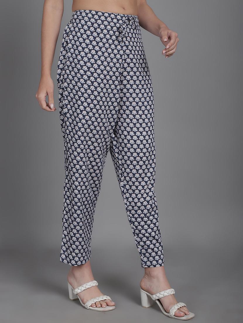 women printed wide leg pants - 20960248 - Standard Image - 1