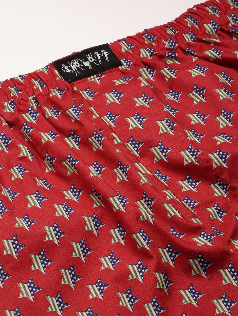 men rust printed boxer - 20960522 -  Standard Image - 6