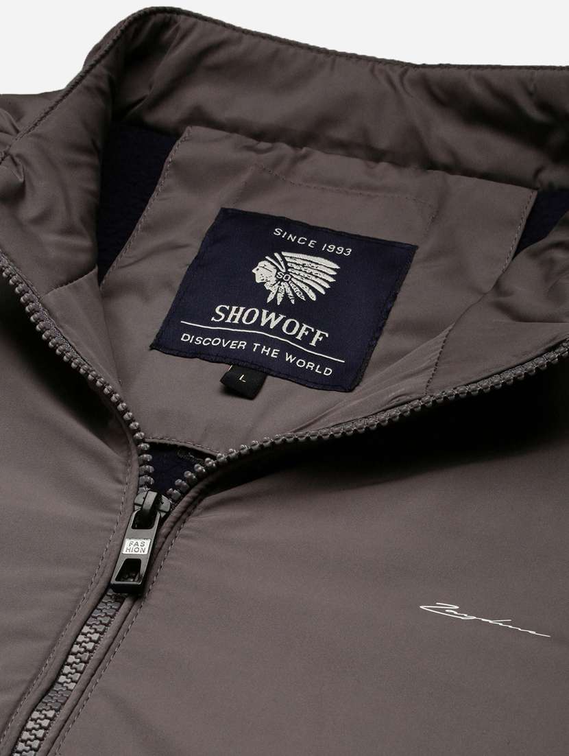 solid grey casual jacket - 20960533 -  Standard Image - 6