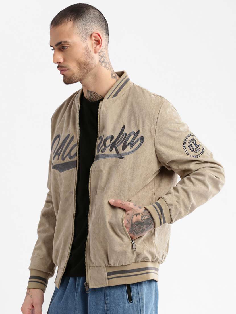 men long sleeve self-designed casual jacket - 20960556 -  Standard Image - 1