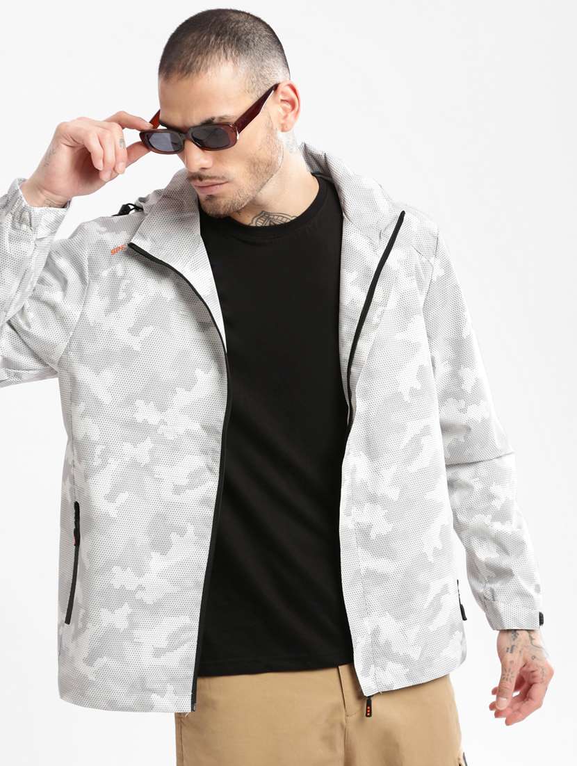 men long sleeve camouflage casual jacket - 20960574 -  Standard Image - 4