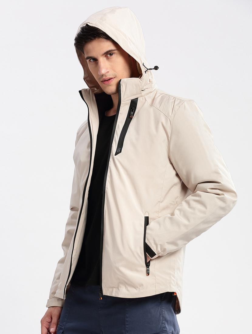 men long sleeved solid casual jacket - 20960579 - Standard Image - 1