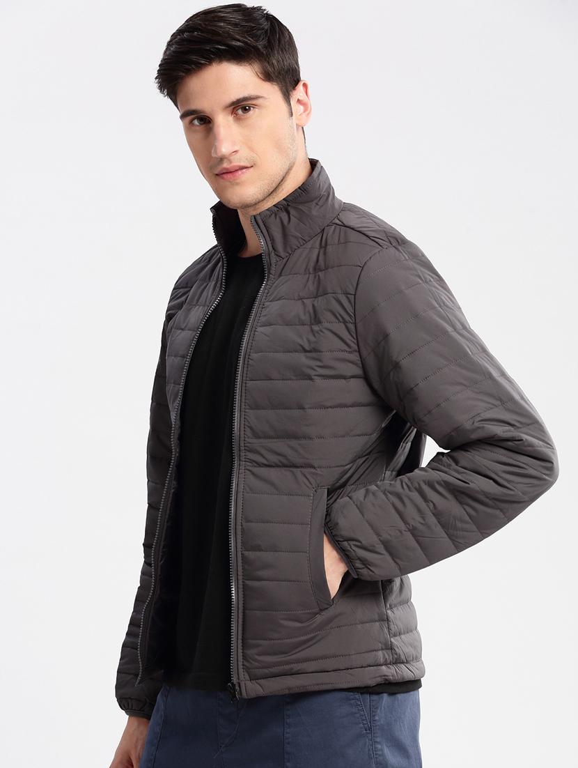 men long sleeved solid casual jacket - 20960579 - Standard Image - 4