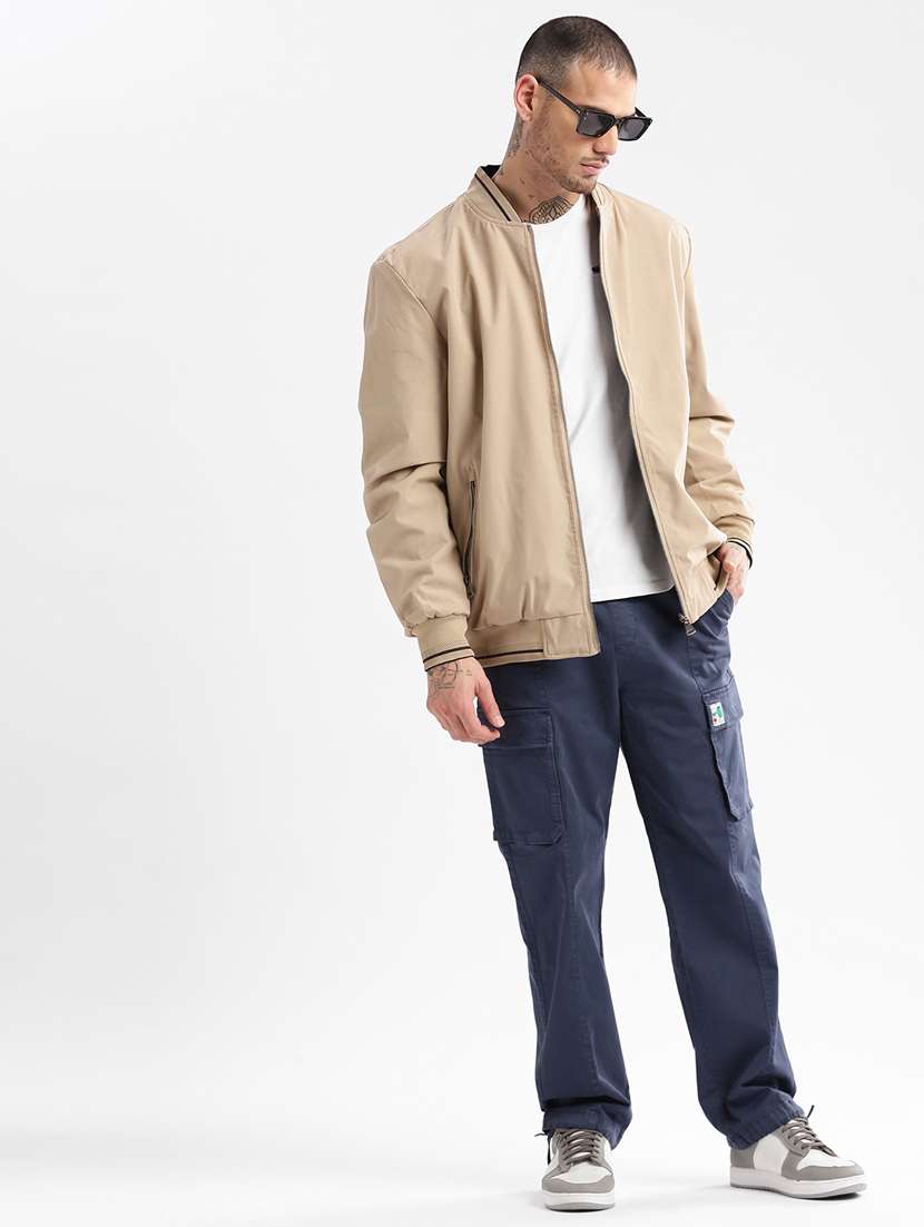 solid grey detailed casual reversible jacket - 20960594 - Standard Image - 6