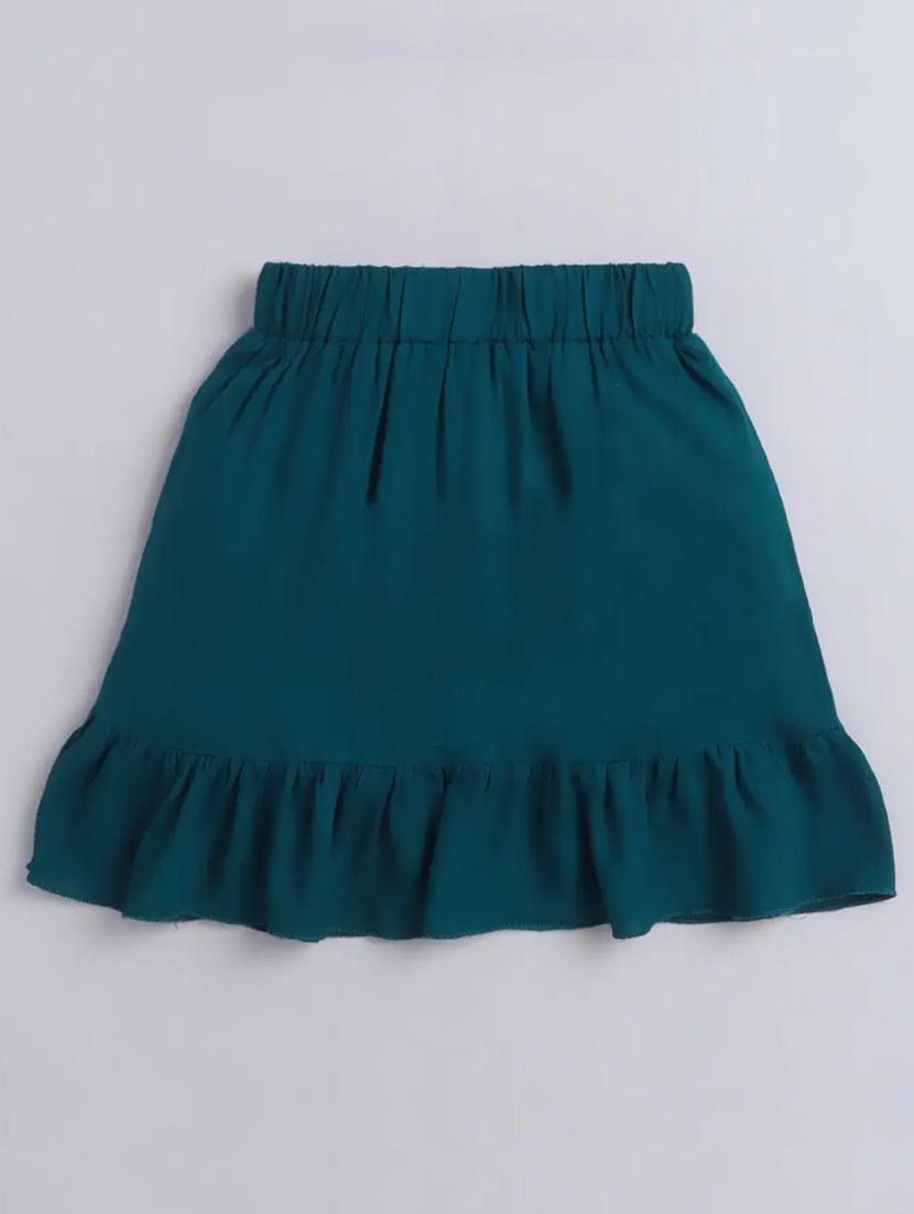 teal solid a-line skirt - 20960676 - Standard Image - 1