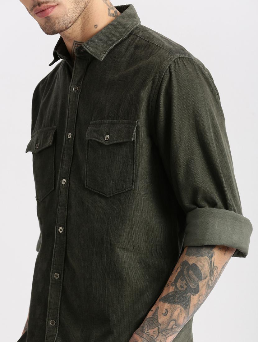 men collared long sleeve casual shirt - 20960727 - Standard Image - 6