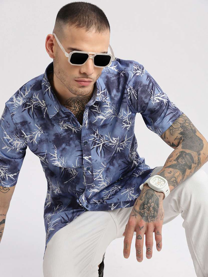 men collared short sleeve casual shirt - 20960746 - Standard Image - 4