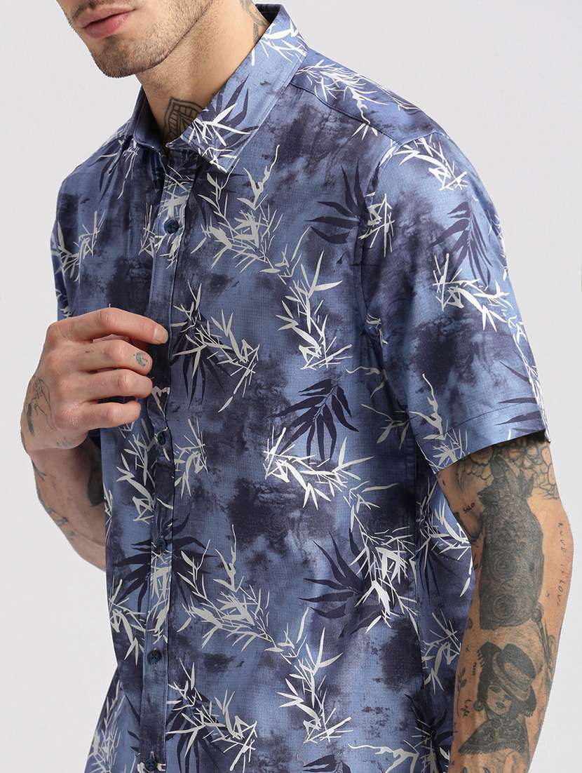 men collared short sleeve casual shirt - 20960746 - Standard Image - 6
