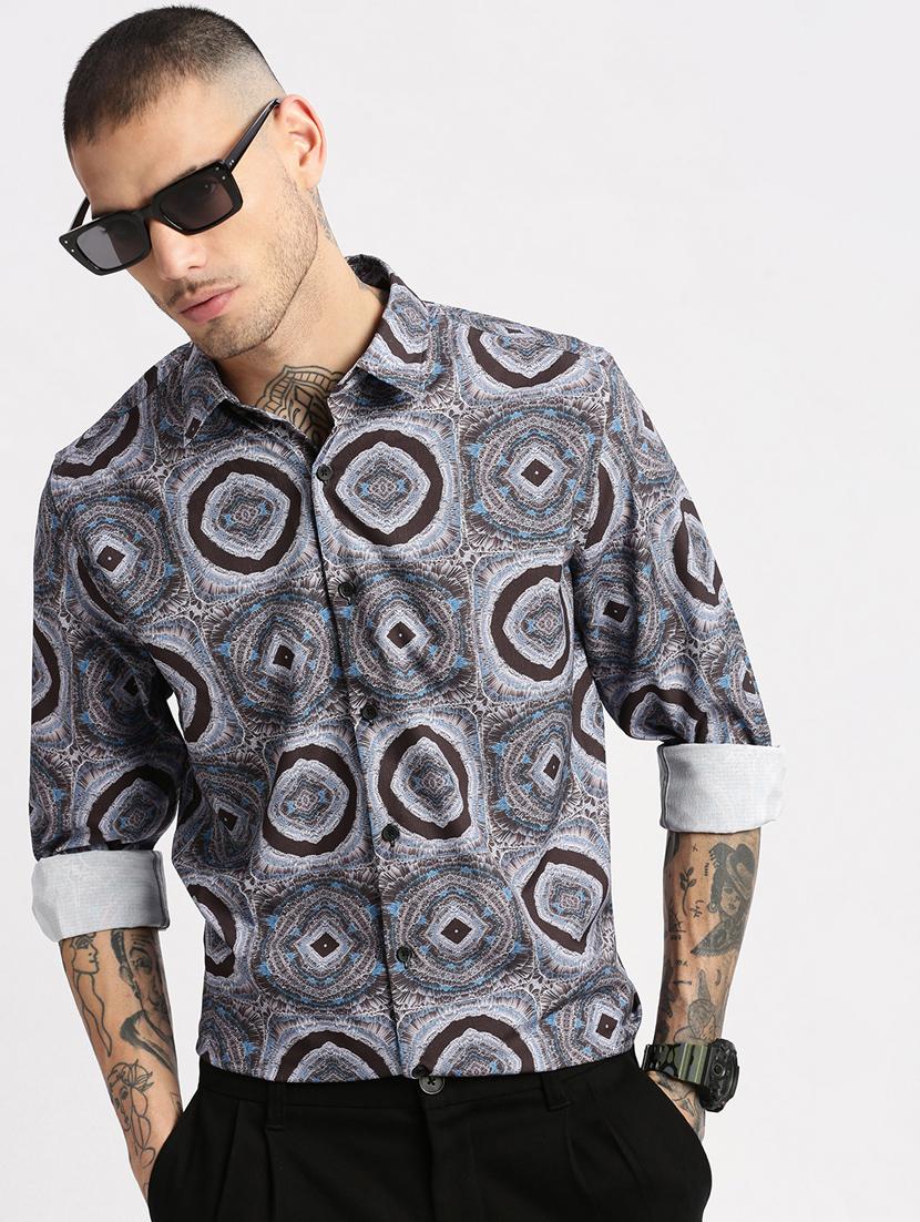 men collared long sleeve casual shirt - 20960758 - Standard Image - 4