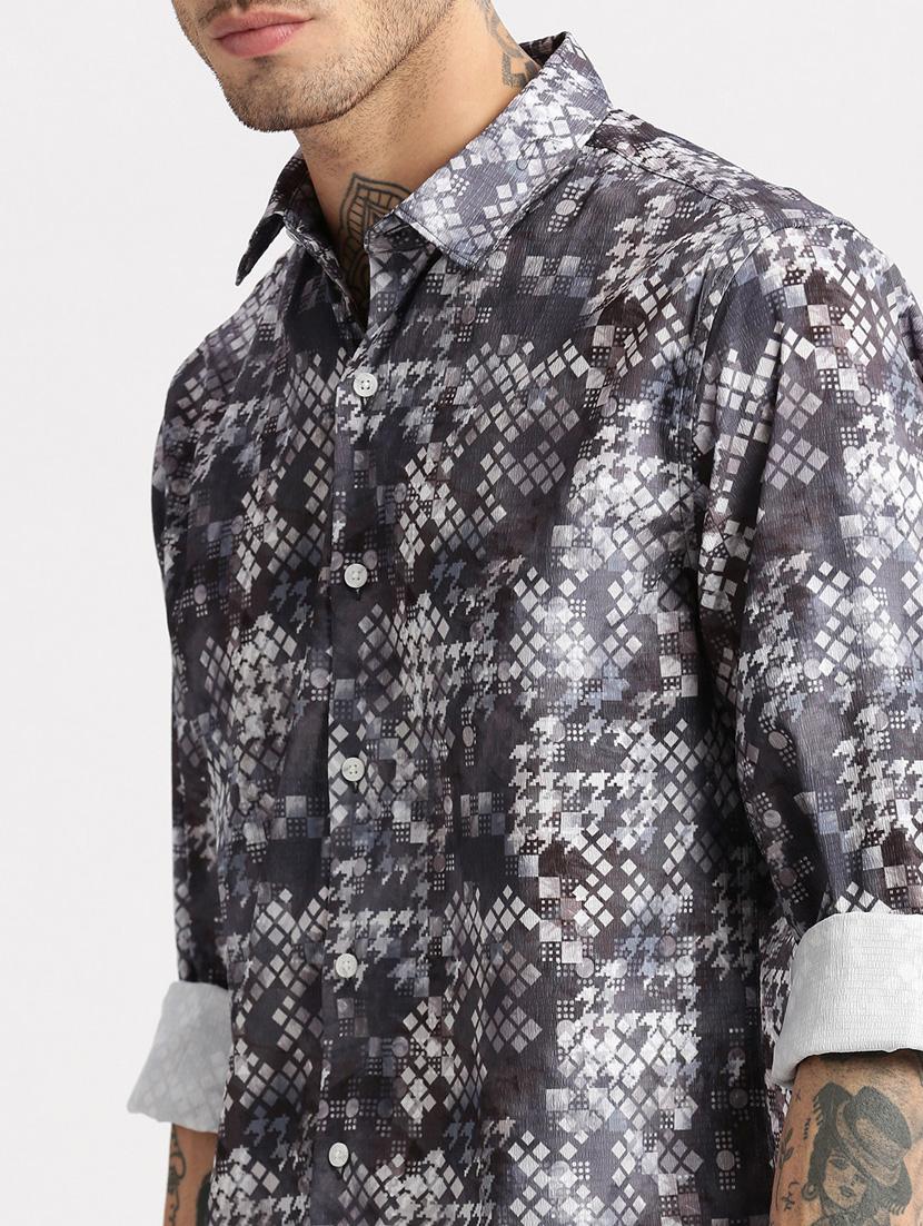 men collared long sleeve casual shirt - 20960759 - Standard Image - 6