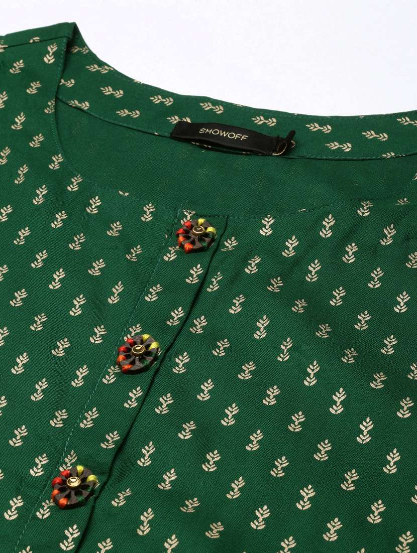 women three quarter sleeve straight kurta - 20960914 -  Standard Image - 6