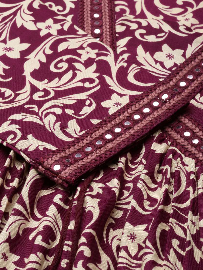 women three quarter sleeve anarkali kurta - 20960942 -  Standard Image - 6