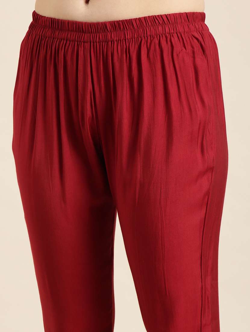 women three quarter sleeve kurta pant set - 20961078 -  Standard Image - 6