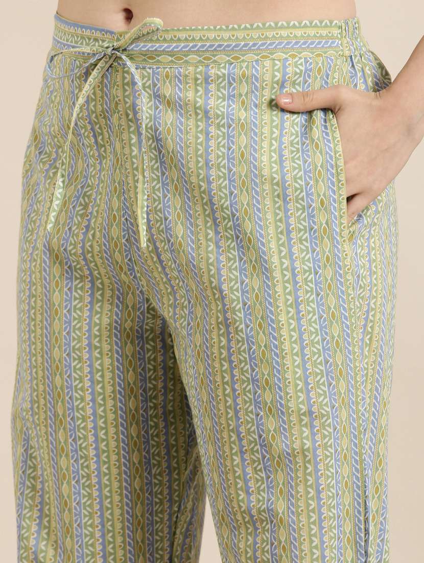 women printed round neck kurta pant set with dupatta - 20961115 -  Standard Image - 6