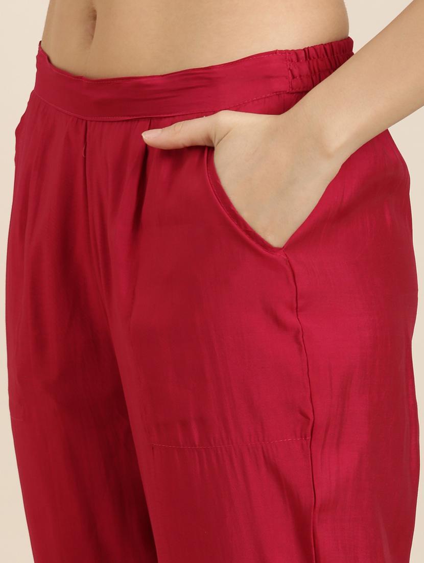women floral round neck kurta pant set with dupatta - 20961148 - Standard Image - 6