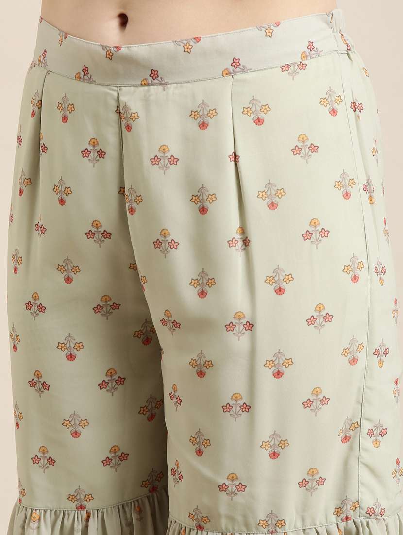 women floral printed kurta sharara set with dupatta - 20961197 -  Standard Image - 6