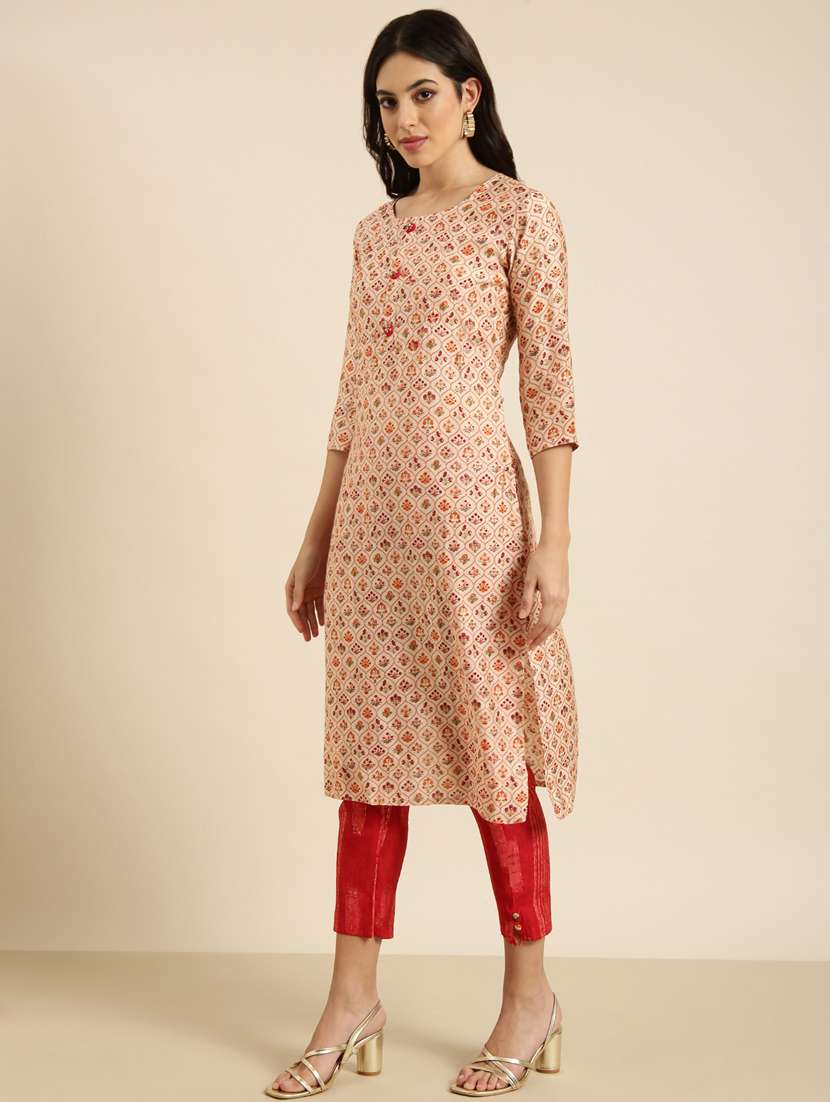 women floral printed kurta pant set with dupatta - 20961215 -  Standard Image - 1