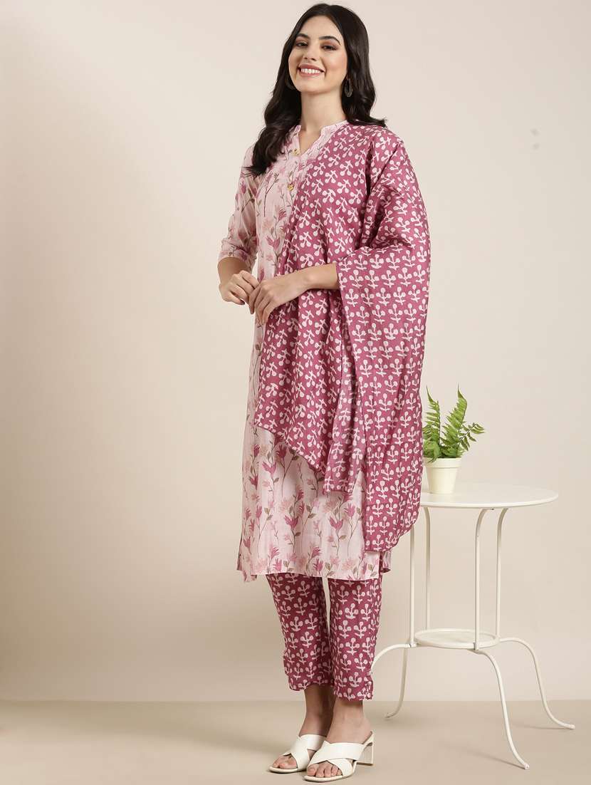 women floral printed kurta pant set with dupatta - 20961216 -  Standard Image - 4
