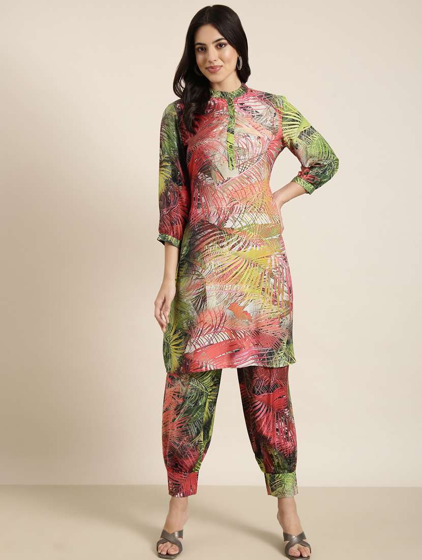 women multi color printed kurta salwar set - 20961237 -  Standard Image - 1