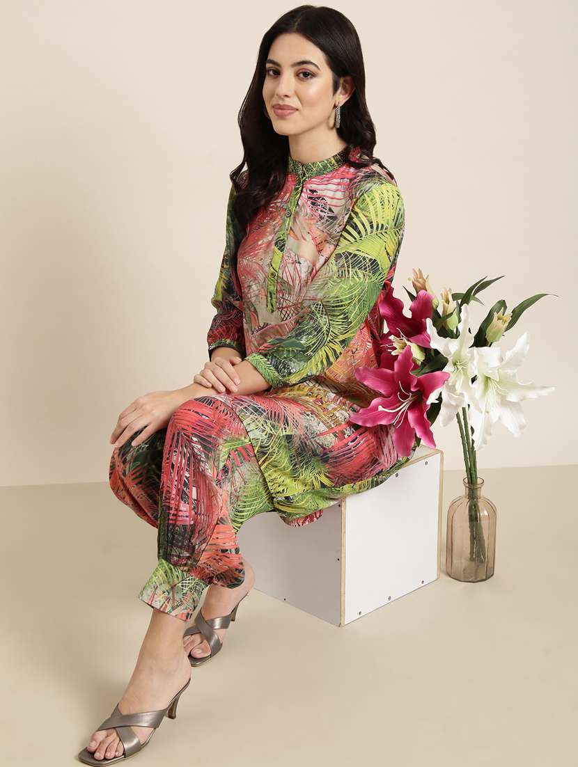 women multi color printed kurta salwar set - 20961237 -  Standard Image - 4