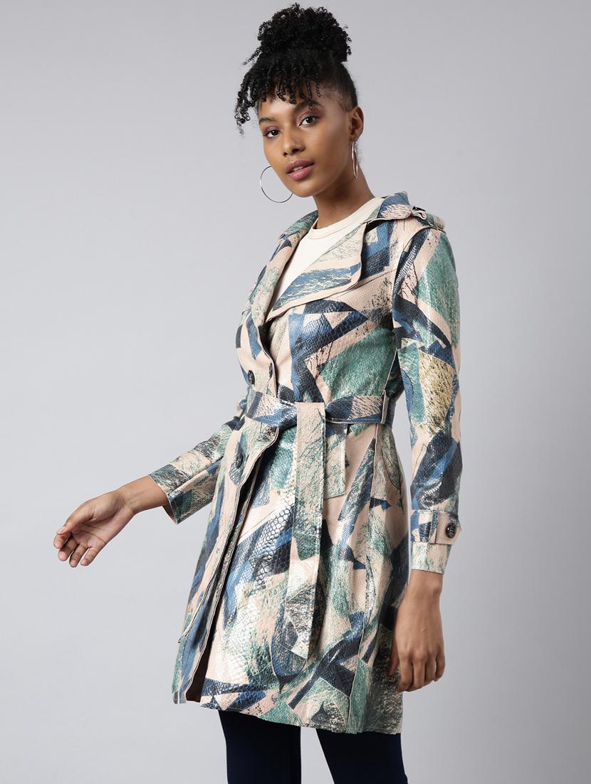 women multicolored printed regular jacket - 20961263 -  Standard Image - 1