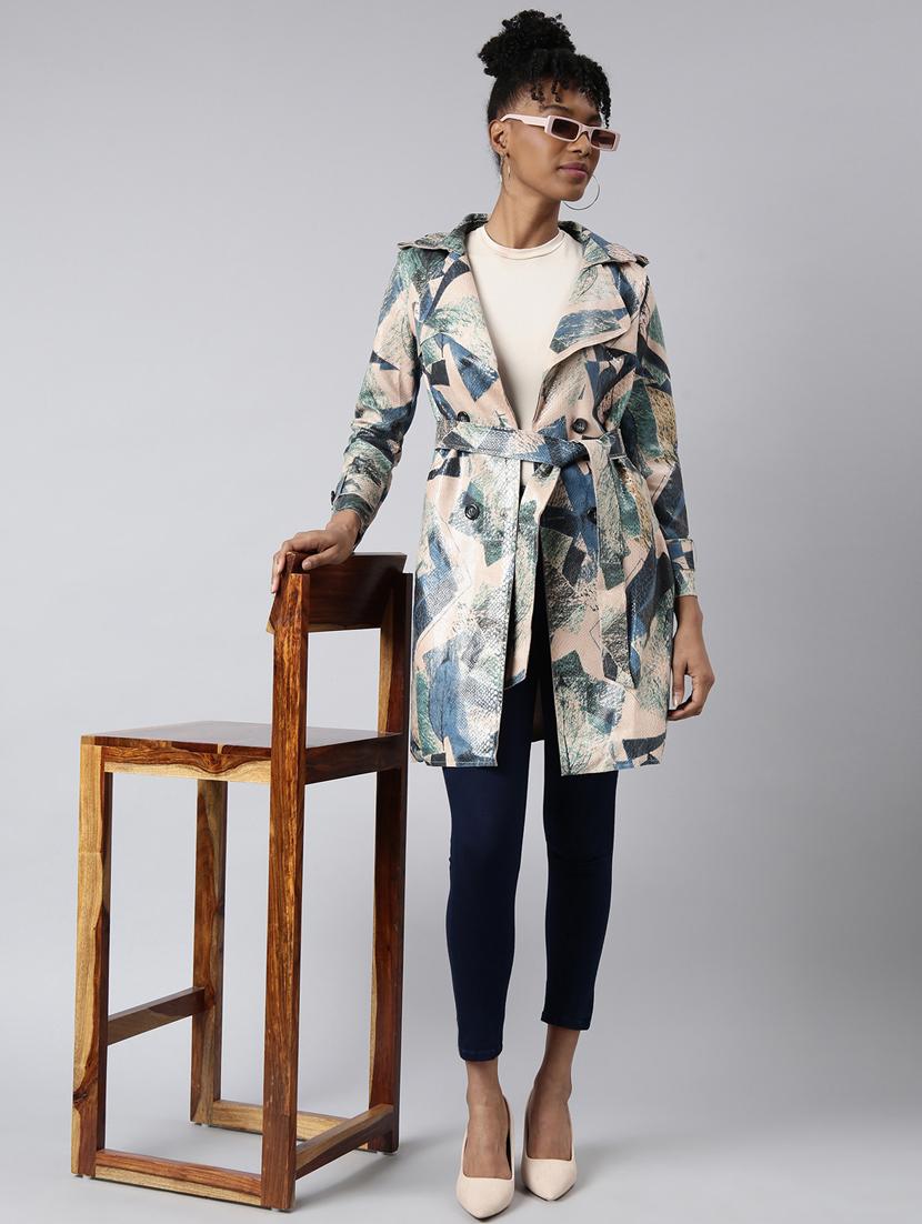 women multicolored printed regular jacket - 20961263 - Standard Image - 4