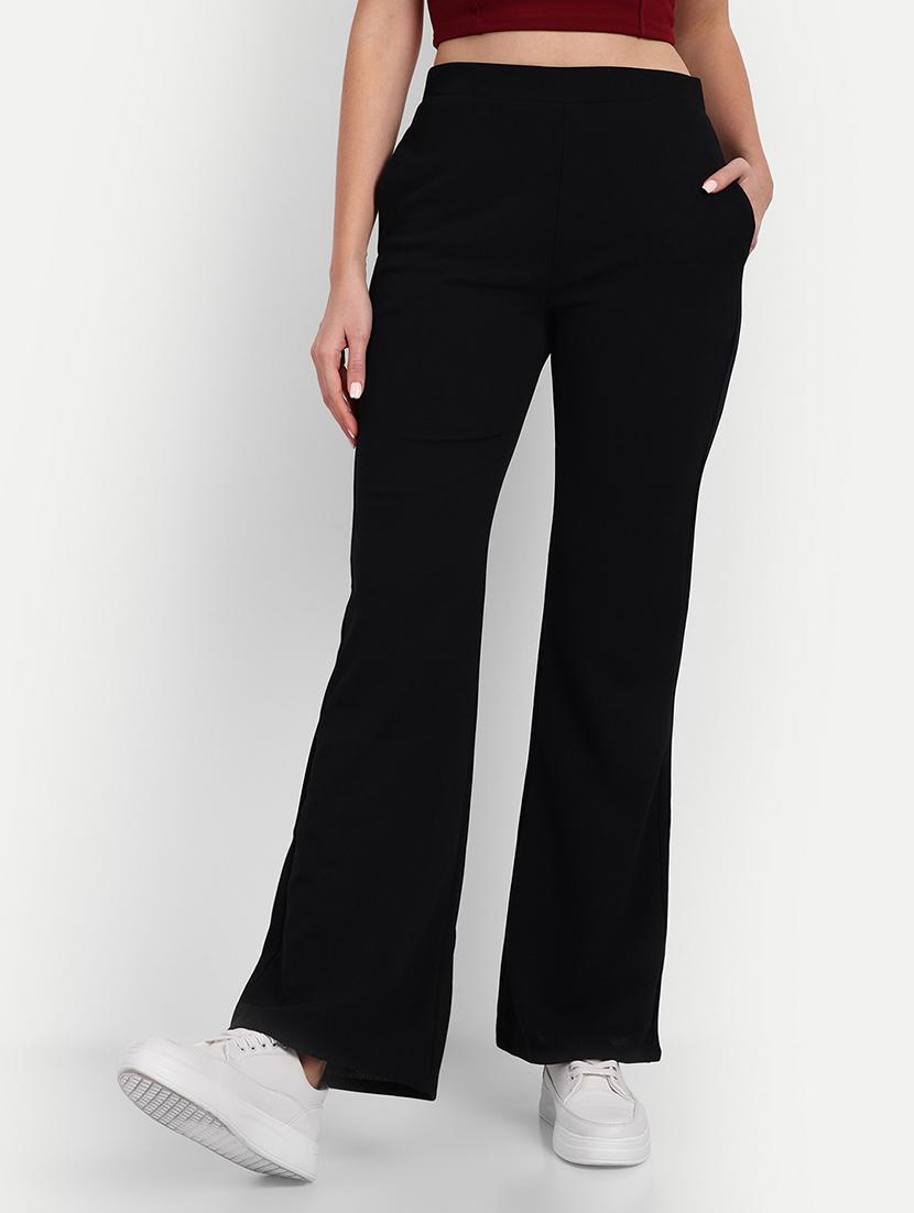 women solid high rise bootcut trouser - 20961496 - Zoom Image - 0