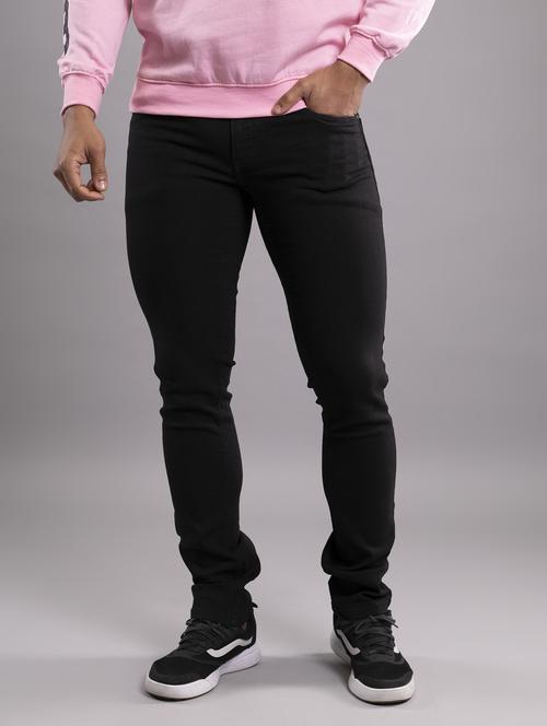 men plain straight fit jeans - 20961599 - Standard Image - 0